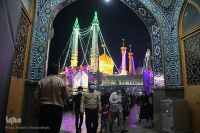 حرم کریمه اهل بیت(ع) در شب عید غدیر
