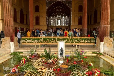 استقبال مسافران نوروزی از چهلستون اصفهان