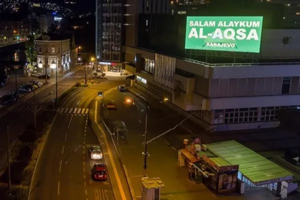 Bosna Hersek'ten Filistinlilere 'Selamün Aleyküm Mescid-i Aksa' mesajı