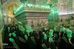 گلباران حرم های مطهر حضرت شاهچراغ (ع) و حضرت «ام احمد (س)»