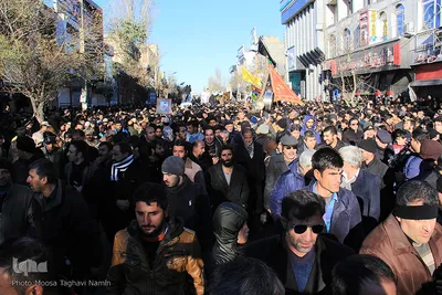 تشییع مرحوم موذن زاده اردبیلی ـ اردبیل
