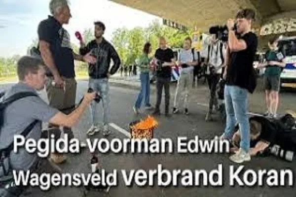 Le chef du Pegida néerlandais incendie un Coran