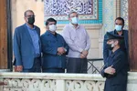 تعویض پرچم حرم مطهر شاهچراغ (ع) به مناسبت شهادت امام جعفر صادق (ع)