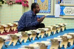 جزءخوانی قرآن در حسینیه آیت‌الله سید عدنان غُریفی خرمشهر