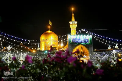لحظه تحویل سال در حرم مطهر رضوی
