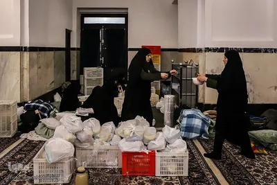 مراسم اعتکاف در حرم امام رضا(ع)