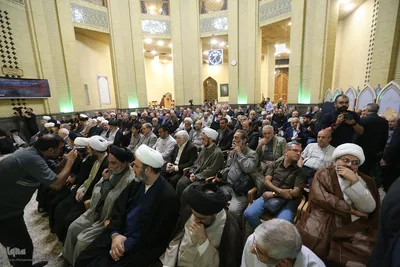 مراسم ختم همسر آیت الله سیستانی در تهران
