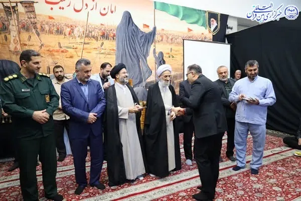 آیین تجلیل از خادمان حسینی موکب باب المراد شهرستان محمودآباد