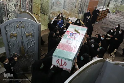 پیکر مطهر شهید حبیب الله حقیقی مهمان آستان مقدس سید علاءالدین حسین(ع)‎‎