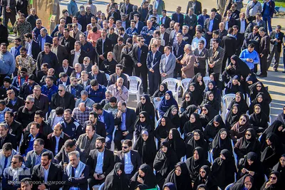 خاکسپاری پيكر شهيد گمنام دفاع مقدس در مجتمع آموزش صنعت نفت اهواز 