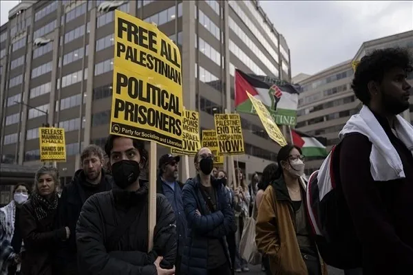 تظاهرات حامیان فلسطین در دانشگاه آمریکایی