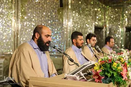 جزء خوانی قرآن کریم در حرم مطهر شاهچراغ (ع)