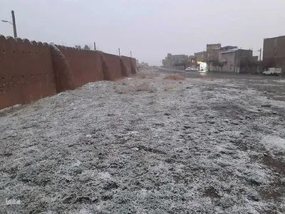 بارش برف زمستانی در اهر