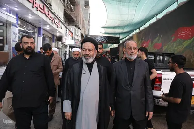 بازدید مسئولان حج و زیارت از خدمات به زائران در مسیر مشایه و کربلای معلی