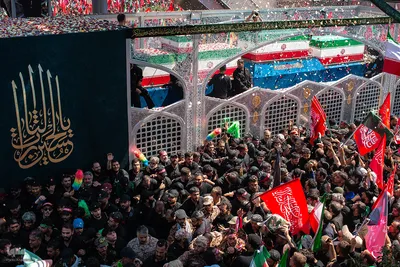 تشییع پیکر رهبر شهید در تهران