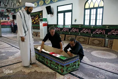 وداع با پیکر طلبه شهید مدافع امنیت مهدی زاهدلویی