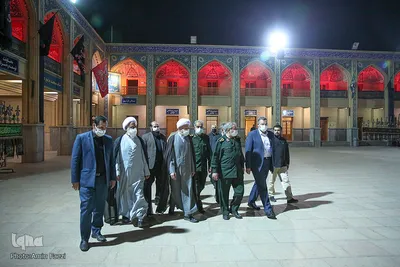 دیدار سردار دریادار علی فدوی جانشین فرمانده کل سپاه با آیت‌الله دژکام تولیت آستان مقدس حضرت شاهچراغ(ع)