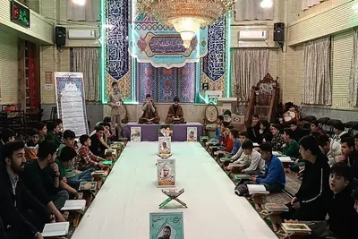 ترتیل‌خوانی قرآن در مسجد حسینی تبریز