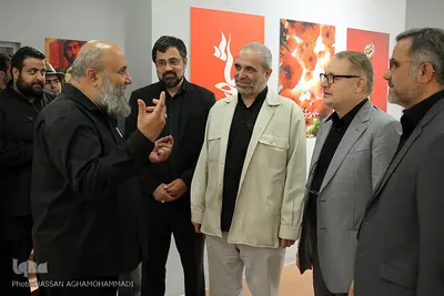 مراسم افتتاحیه نمایشگاه عکس و پوستر «گنج جنگ» در خانه هنرمندان ایران