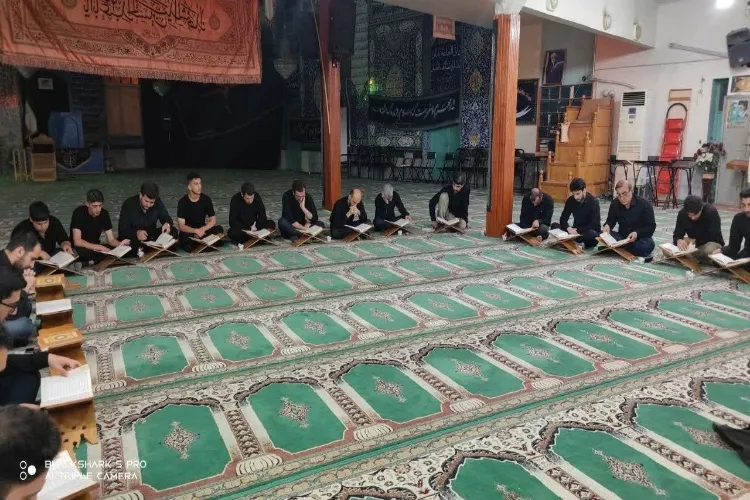 آیین ختم قرآن شب عاشورای حسینی در مسجد جامع تالش برگزار شد