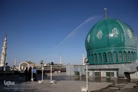 آئین شستشو و تعویض پرچم گنبد مسجد مقدس جمکران