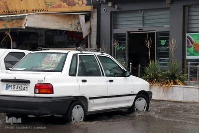 بارش باران و آبگرفتگی معابر - بیرجند