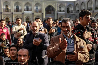 مراسم عزاداری ایام آخر ماه صفر در جوار حرم مطهر رضوی