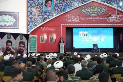 مراسم تکریم و معارفه مسئول جدید دفتر نمایندگی ولی فقیه در سپاه حضرت ابوالفضل(ع) لرستان
