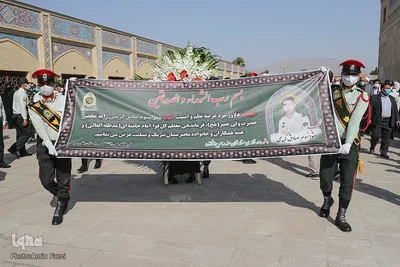 مراسم تشییع پیکر مطهر ستوان سوم شهید «صادق کریمی» - شیراز