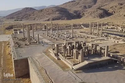تصاویر هوایی از تخت جمشید