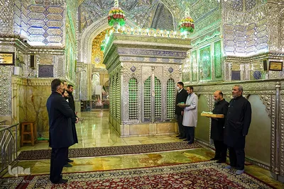 مراسم گلاب شویی ضریح مطهر حرم حضرت شاهچراغ (ع)‎‎