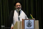 نشست حجت‌الاسلام والمسلمین سید عبدالفتاح نواب، نماینده ولی فقیه در امور حج و زیارت با روحانیون کاروان های حج و زیارت استان فارس