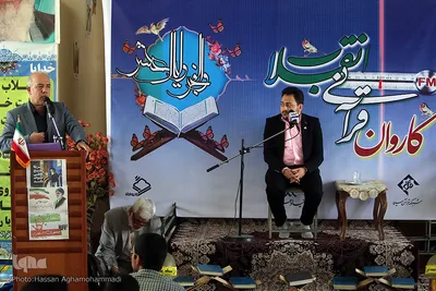 کاروان قرآنی انقلاب در شهرستان دارالصابرین بم