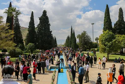 مسافران نوروزی در سعدی