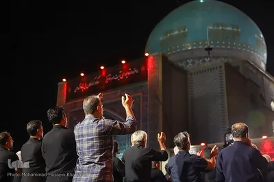 مراسم عزاداری شب شهادت امام رضا(ع) در حرم مطهر رضوی