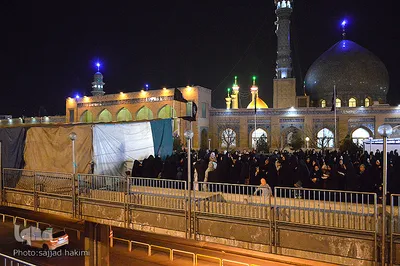 یه گزارش از مراسم عزاداری سالروز  شهادت حضرت معصومه(س)