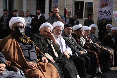 تجمع حوزویان و دانشگاهیان در اعتراض به حمله وحشیانه اسرائیل به بیمارستان غزه‎