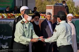 مراسم صبحگاه مشترک نیروهای نظامی و انتظامی استان همدان