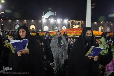 احیای شب ۲۱ رمضان در حرم مطهر رضوی