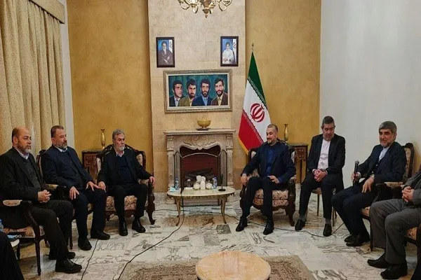 دیدار امیرعبداللهیان با رهبران مقاومت فلسطین در بیروت