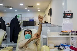 حضور گروه همخوانی محمد رسول الله(ص) در سازمان انتقال خون