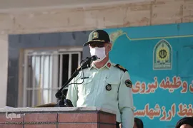 مراسم صبحگاه مشترک نیروهای نظامی و انتظامی استان همدان