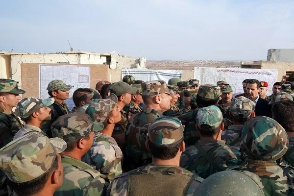 حضور بشار اسد در خطوط مقدم نبرد در جنوب ادلب
 