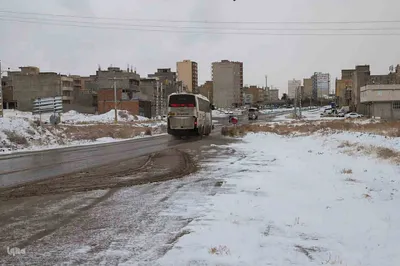 بارش برف در اهر