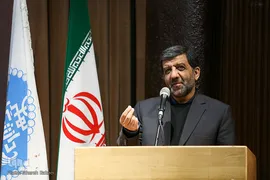 سیدعزت‌الله ضرغامی، عضو شورای عالی فضای مجازی در آیین ملی چهل سالگی انقلاب اسلامی