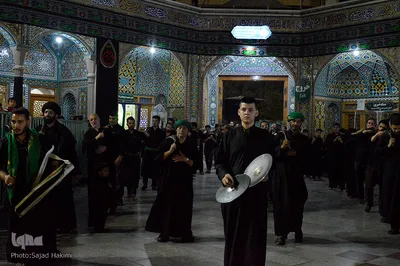 مراسم عزاداری سیدالشهدا در حرم حضرت معصومه(س)