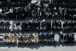 تشییع پیکر ۶۰ شهید اقتدار در تهران