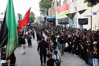 آیین عزاداری تاسوعای حسینی در اهر