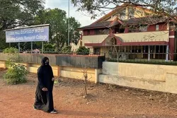 Hijab-Wearing Students Enter School in India’s Karnataka State  