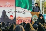 اجتماع پر شور دختران نوجوان در گلزار شهدای قزوین‎‎
